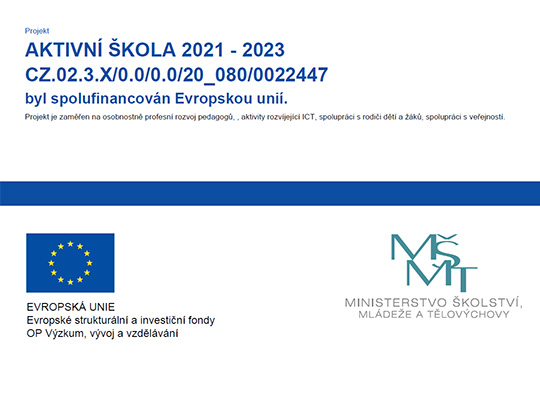 Aktivní škola 2021 - 2023