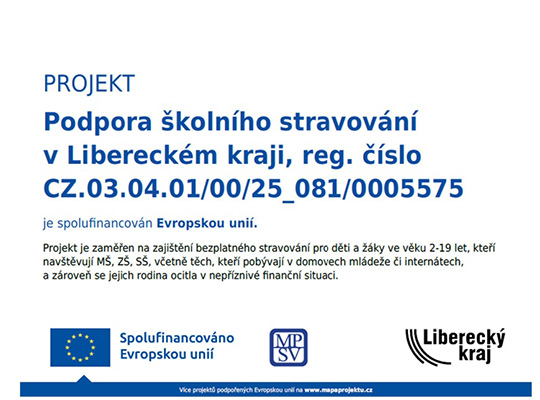 Podpora školního stravování